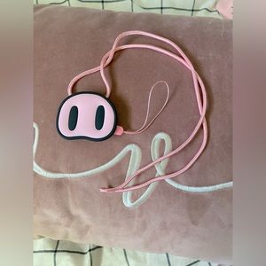 Pink Piggy Nose NWOT Cell Phone Lanyard